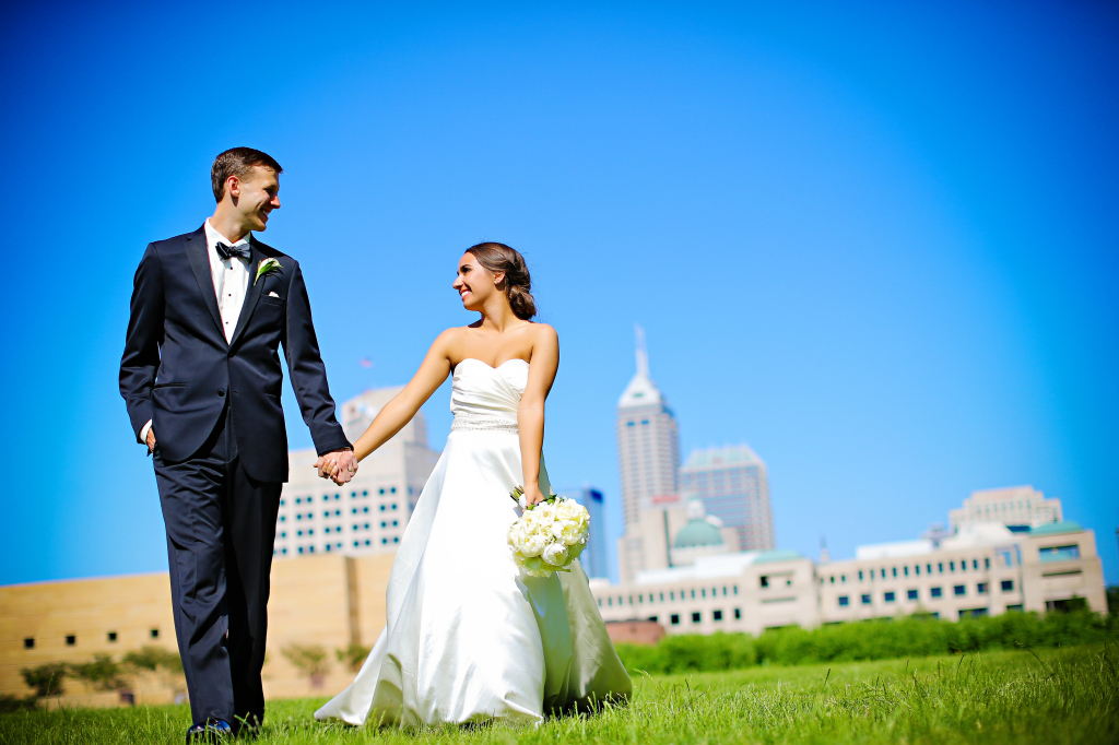 Sara and Curtis Modern Indy Wedding