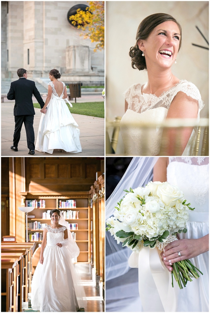 Lace detail wedding dress