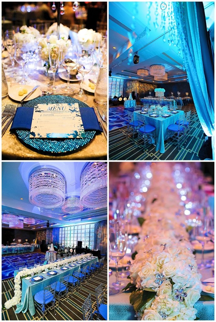 Fire and Ice Wedding Blue Colors