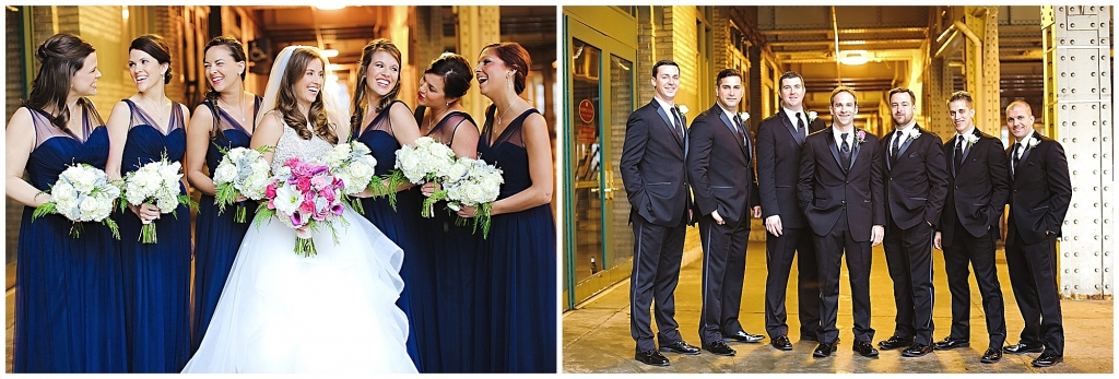 Wedding Party Navy Gowns