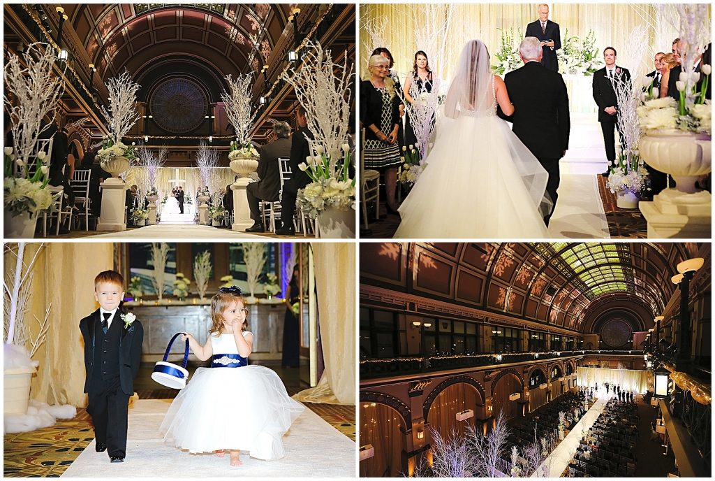 Ceremony Collage Winter Wedding