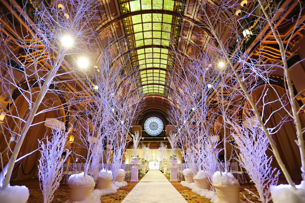 Winter Wonderland Wedding Ceremony