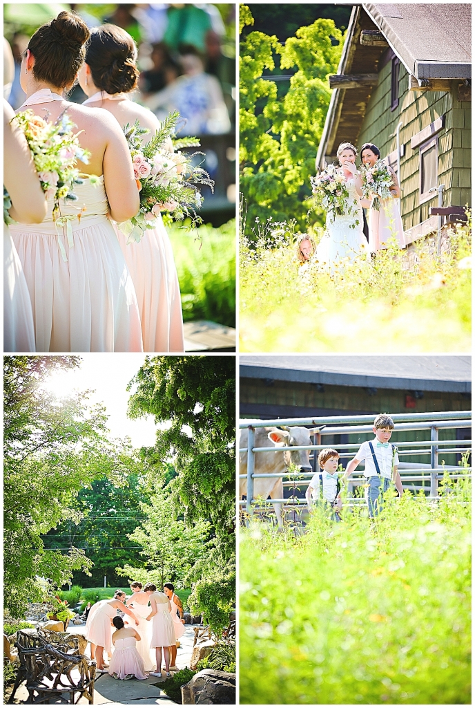 Bridesmaids Walking