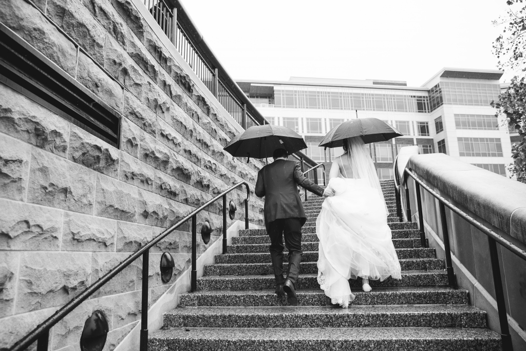 rainy day couples stay together