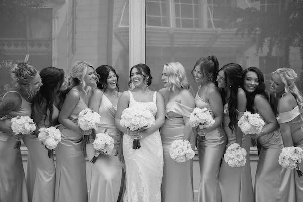 Bride with her bridal party