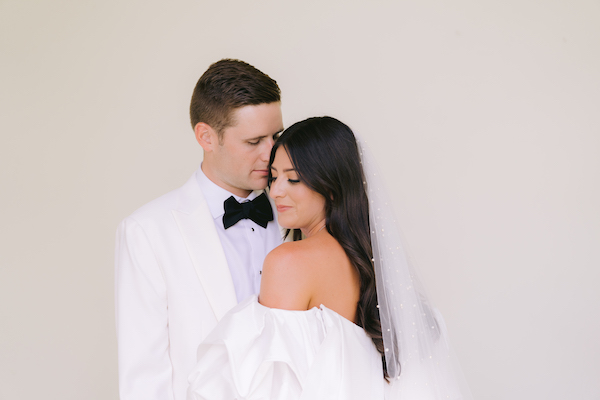 Bride and groom portraits at newfields