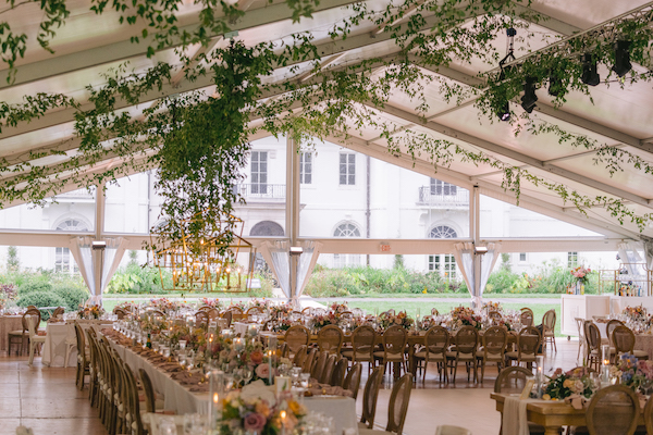 A beautiful tented garden wedding at Newfields