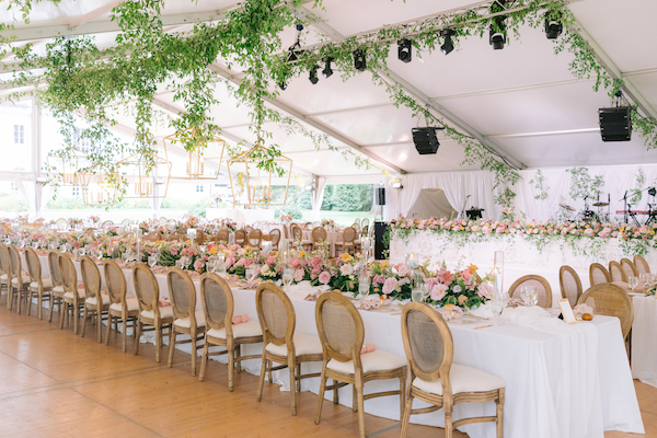 A beautiful tented garden wedding at Newfields