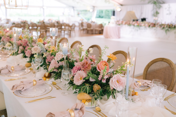 A beautiful tented garden wedding at Newfields