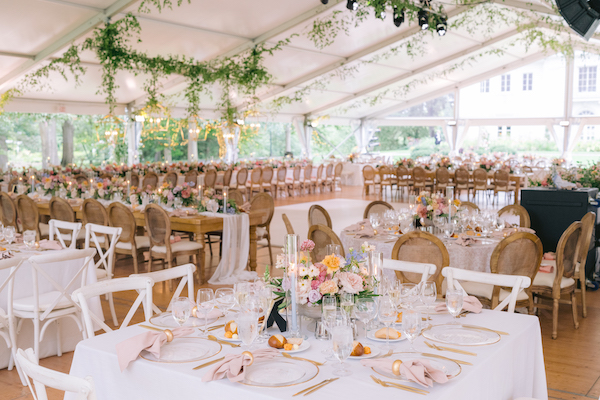 A beautiful tented garden wedding at Newfields