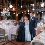 Monica Richard from Mon Amie Events shows newlyweds their Scottish Rite Cathedral wedding reception