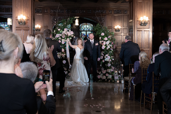 Wedding ceremony at the Scottish Rite Cathedral in Indianapolis