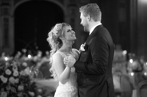 Bride and groom's first dance