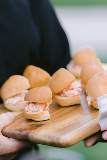 Delicious light bites during cocktail hour at Whistling Straits.