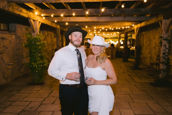 Bride and groom at the end of a incredible Wisconsin destination wedding at Whistling Straits.