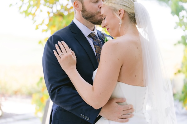 Bride and groom's wedding portraits at their Wisconsin destination wedding at the Kohler Resort and Whistling Straits.