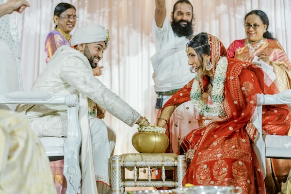 Indianapolis South Asian wedding ceremony.