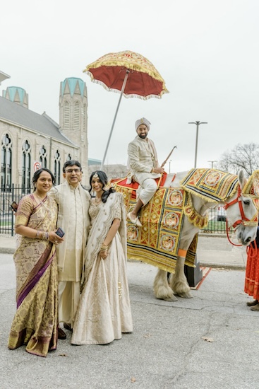 Indianapolis groom during his Baraat.