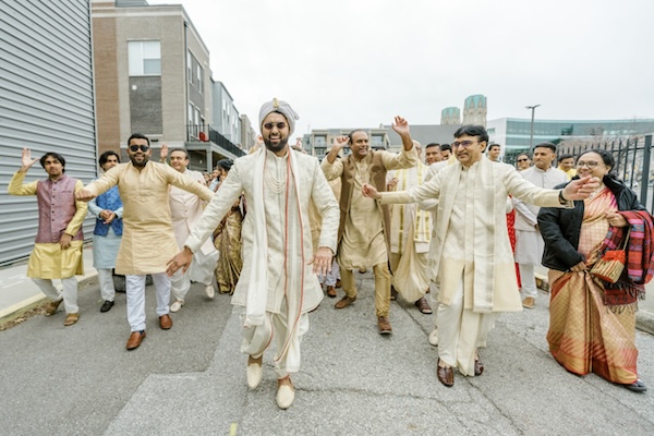 Indianapolis groom during his Baraat.