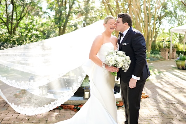 Wedding portraits at The Governor Thomas Bennett House in Charleston, South Carolina.