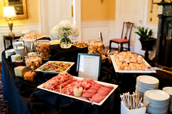 A Biscuit Bar for cocktail hour at a Charleston Soputh Carolina wedding