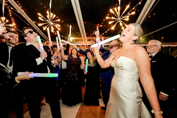 Bride and groom dancing at their Charleston destination wedding