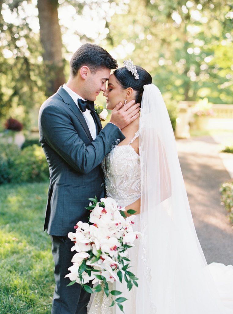 portraits of the bride and groom