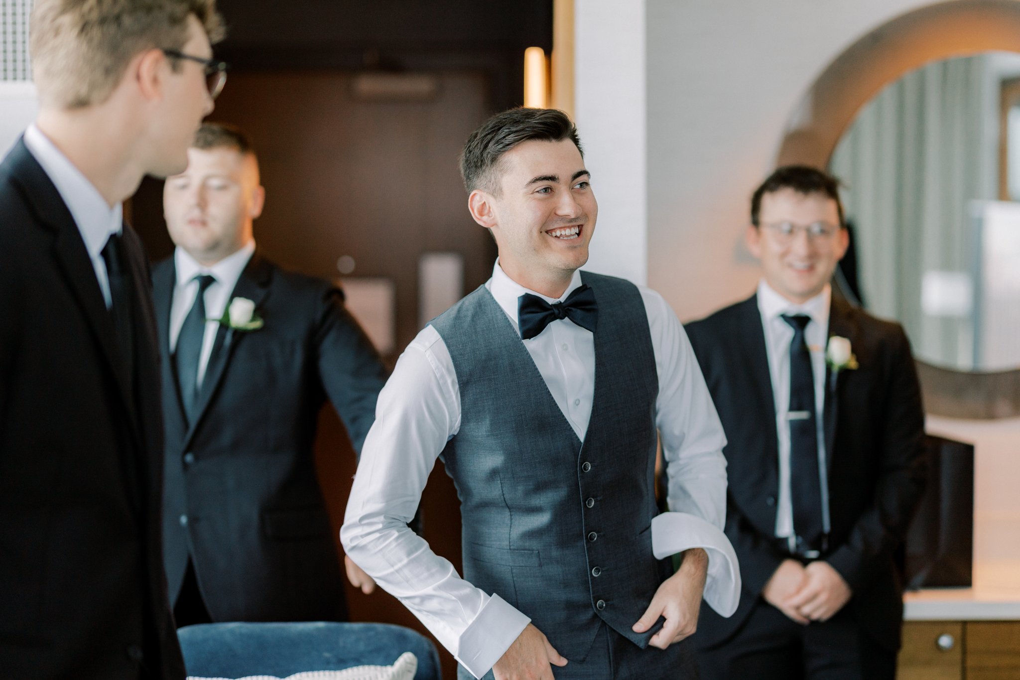 groom getting ready