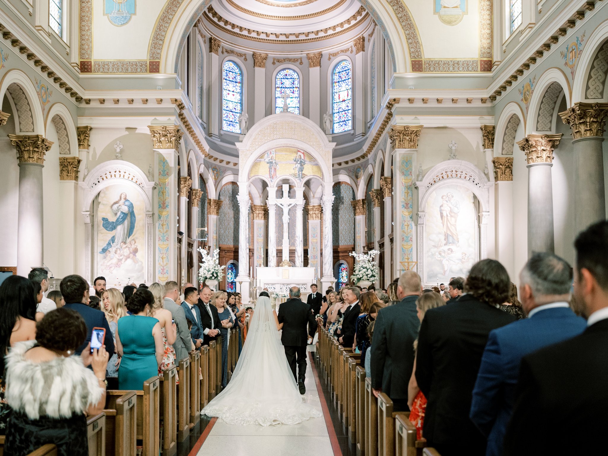 walking down the aisle