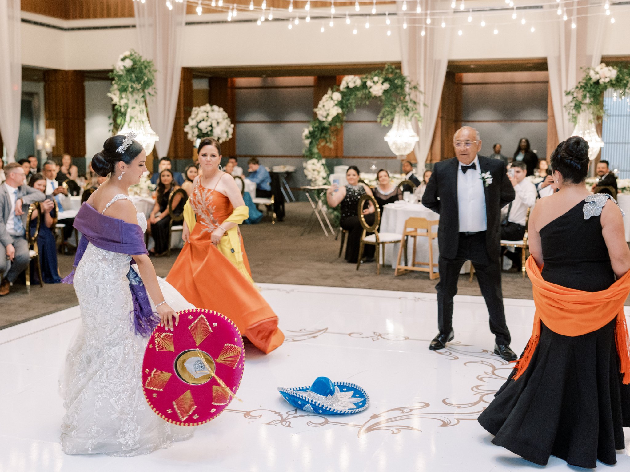 mexican hăt dance at wedding