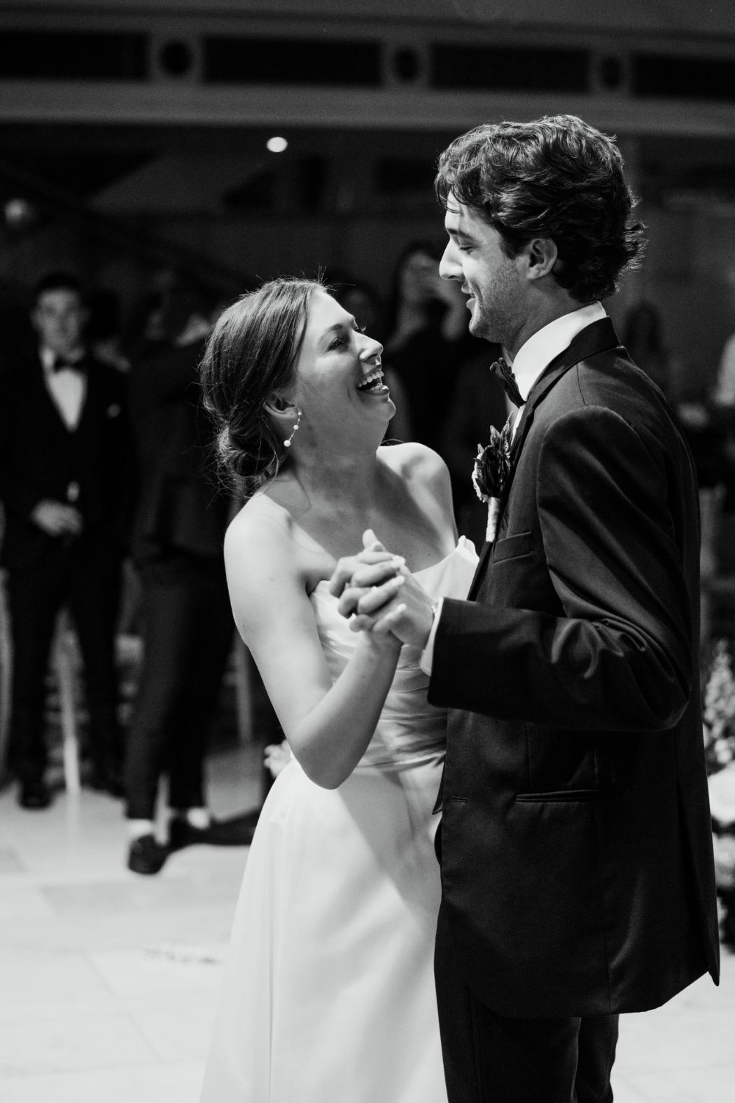 first dance at wedding reception at arts garden