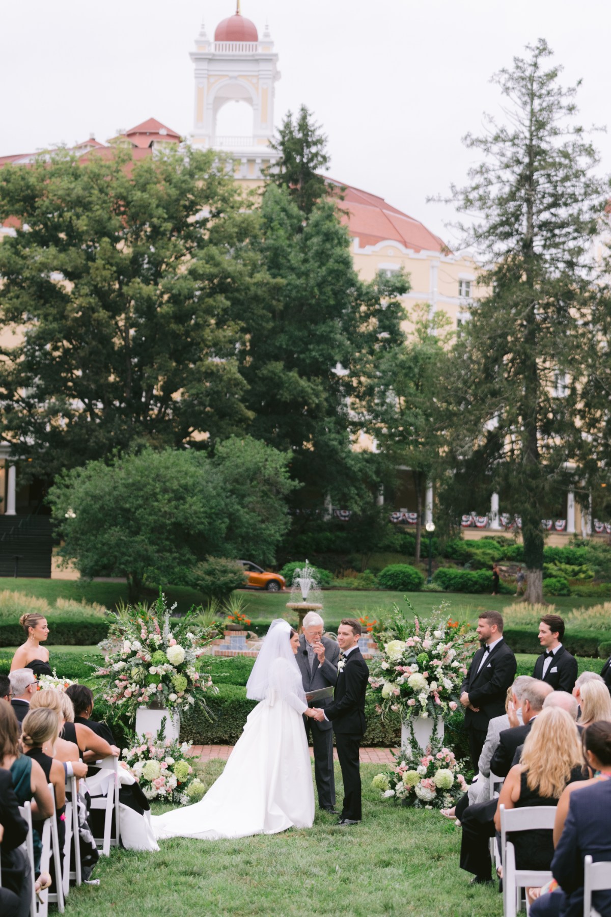 wedding ceremony at wedding West Baden Springs Resort