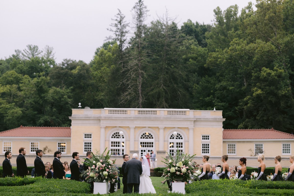 wedding ceremony at wedding West Baden Springs Resort