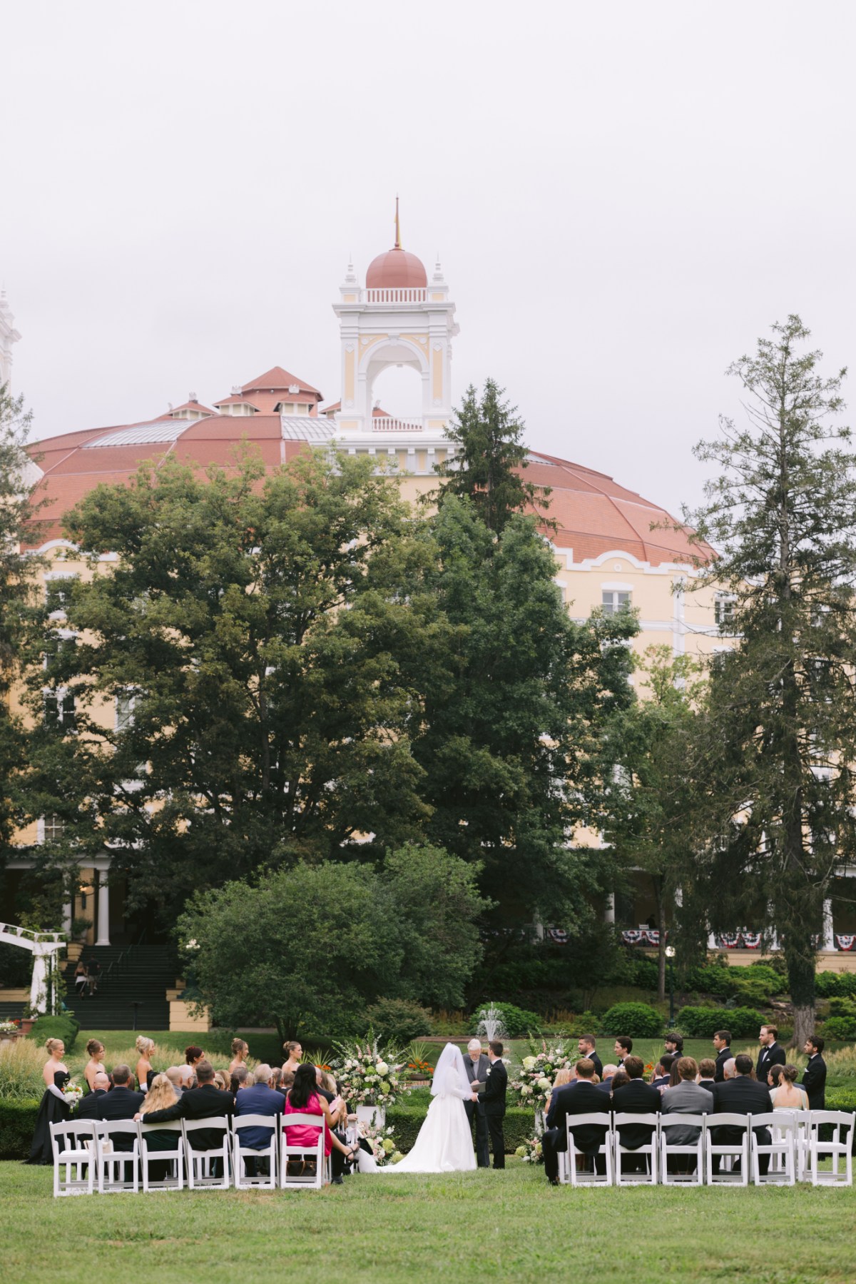 wedding ceremony at wedding West Baden Springs Resort