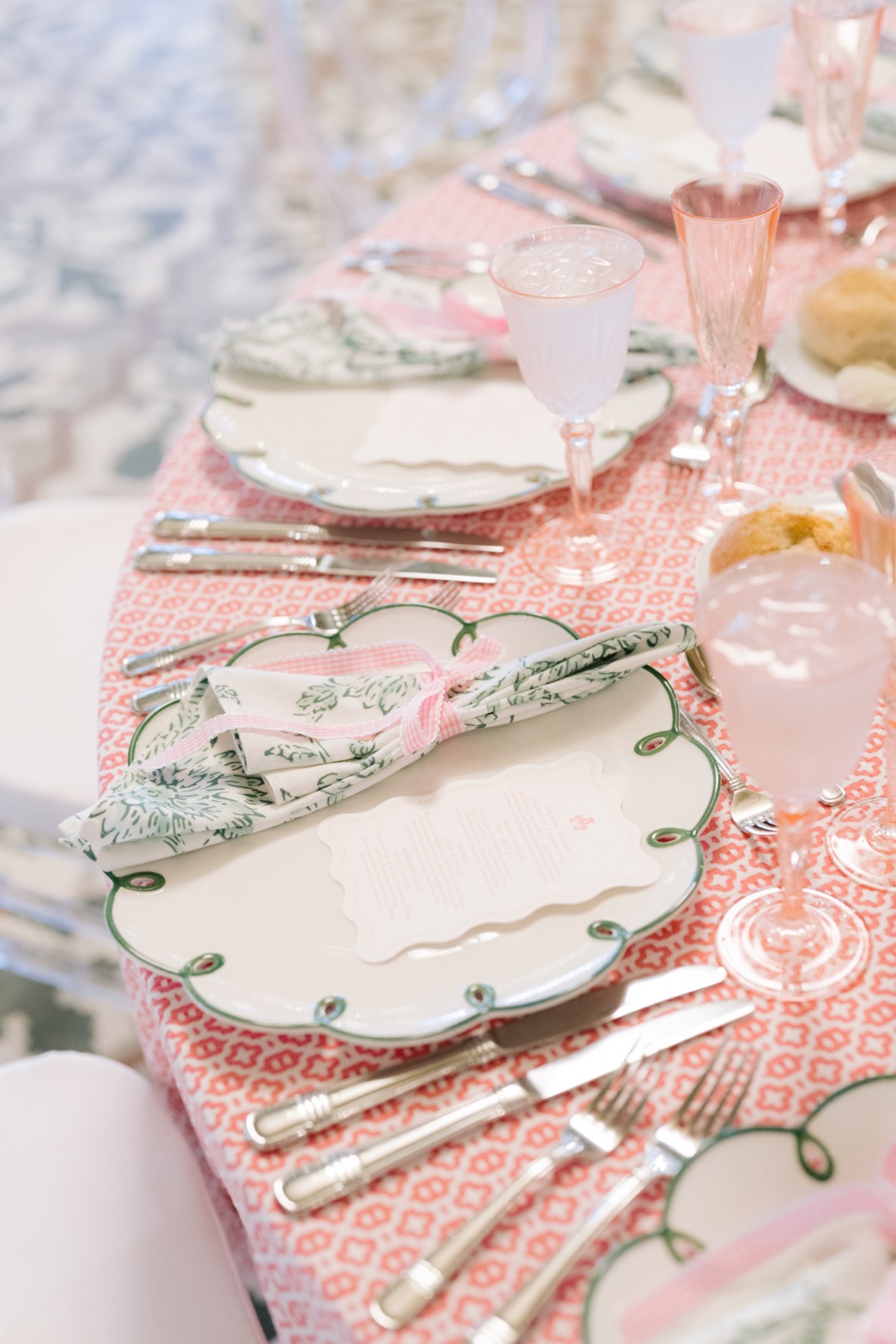 indoor wedding reception details at wedding West Baden Springs Resort