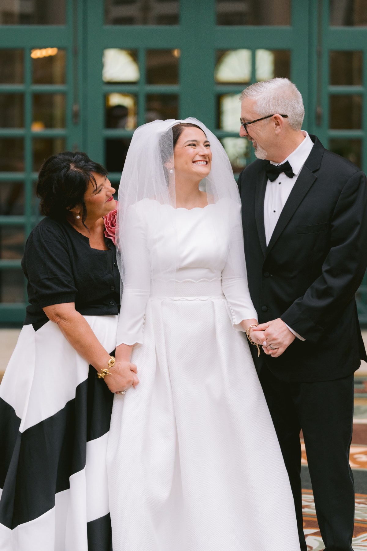first look photos for wedding West Baden Springs Resort