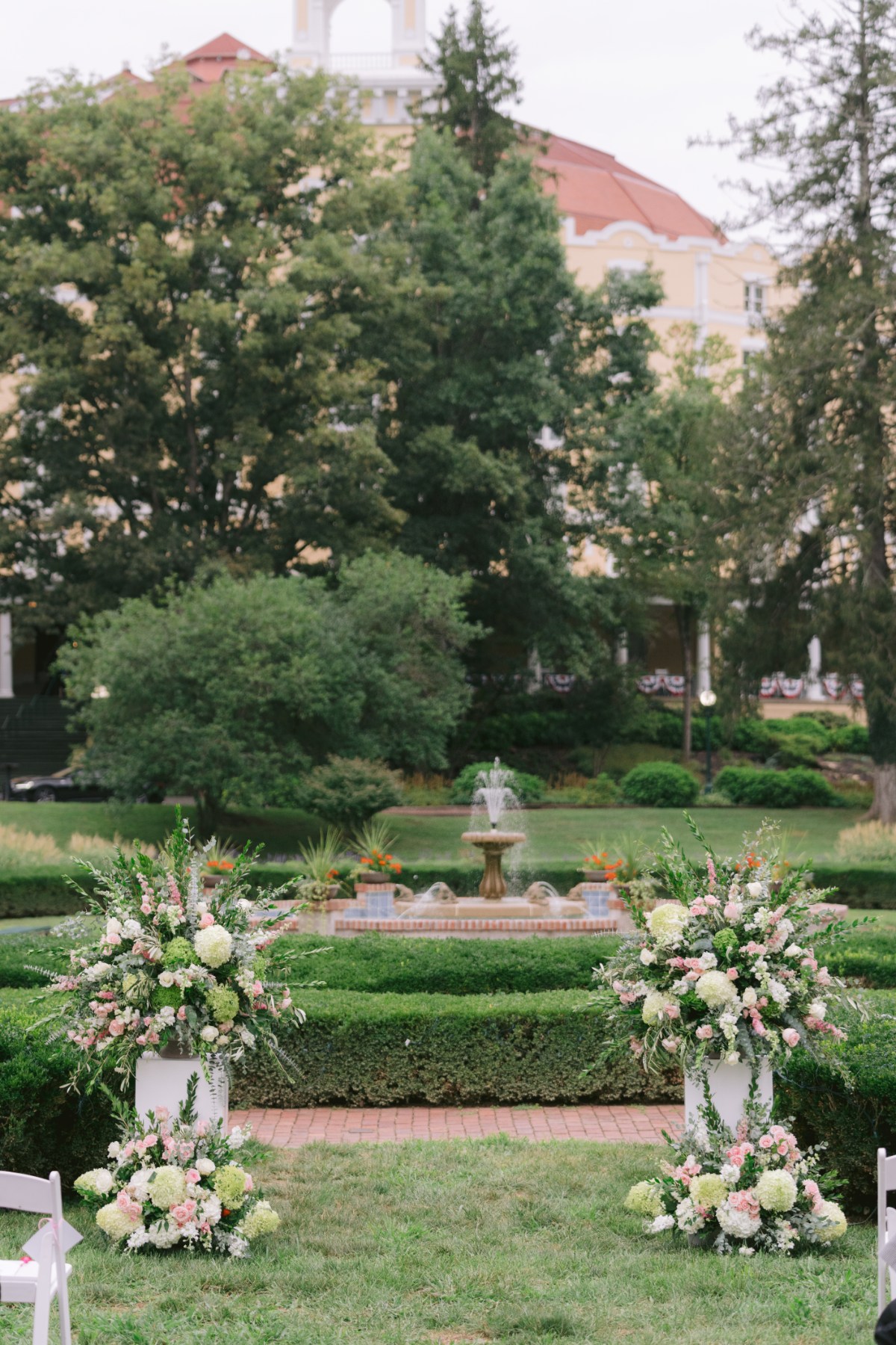 wedding ceremony at wedding West Baden Springs Resort